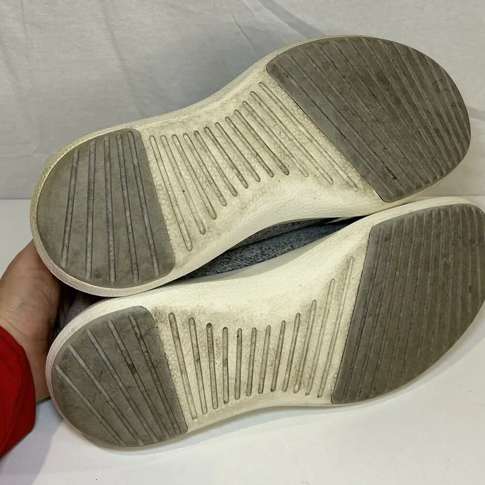 Allbirds Mens Wool Runner Mizzle Gray White Comfort Casual Shoes Sneaker Size 14